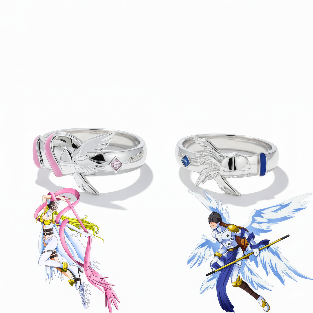 Angewomon & Angemon Ring