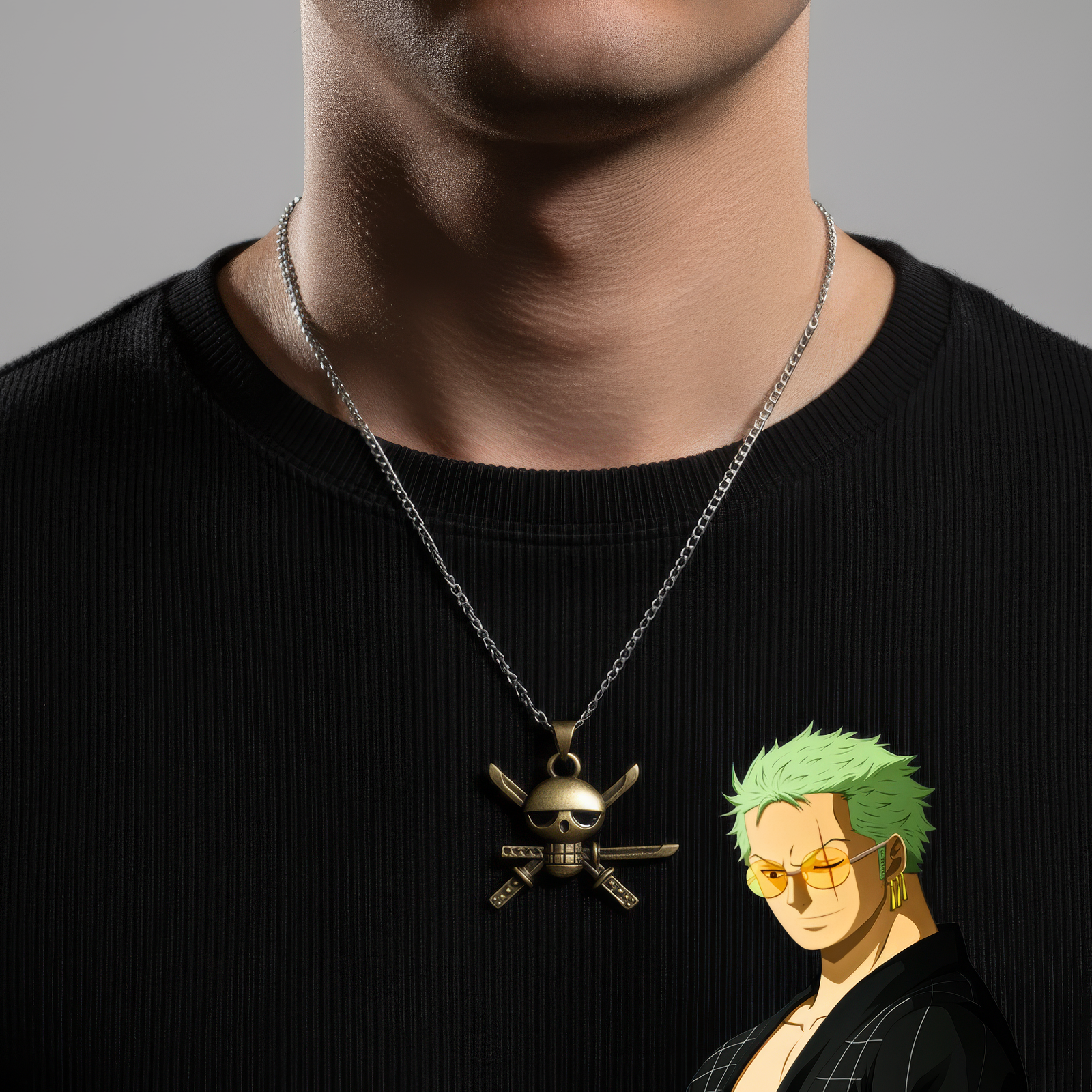 Zoro Jolly Roger Necklace