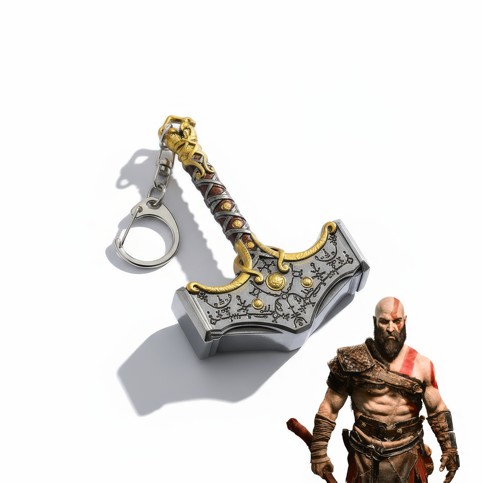 God of War Hammer Keychain