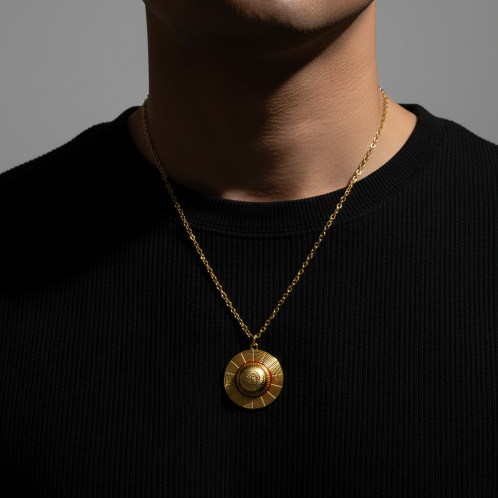 Straw Hat Necklace